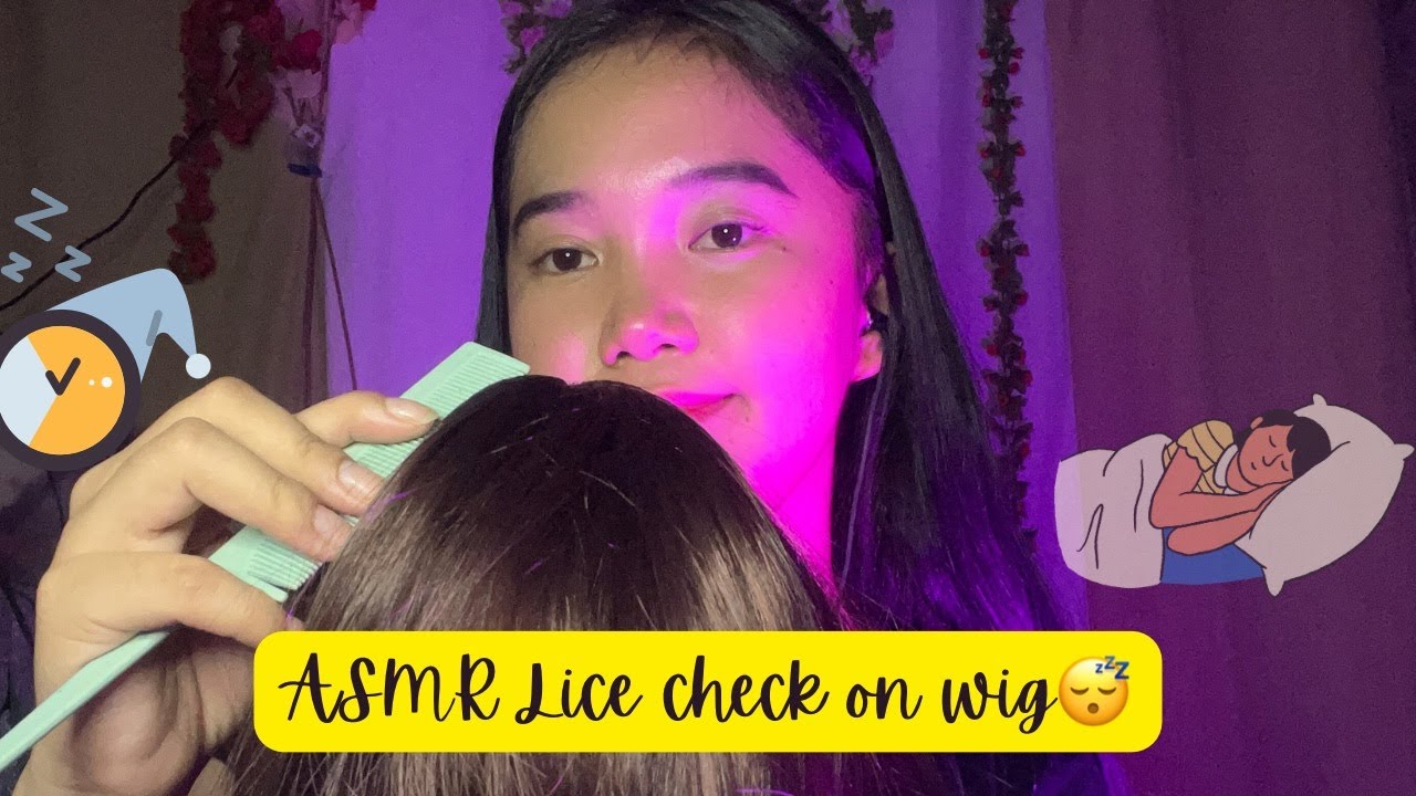 ASMR Lice check on wig 😴 (No Talking)