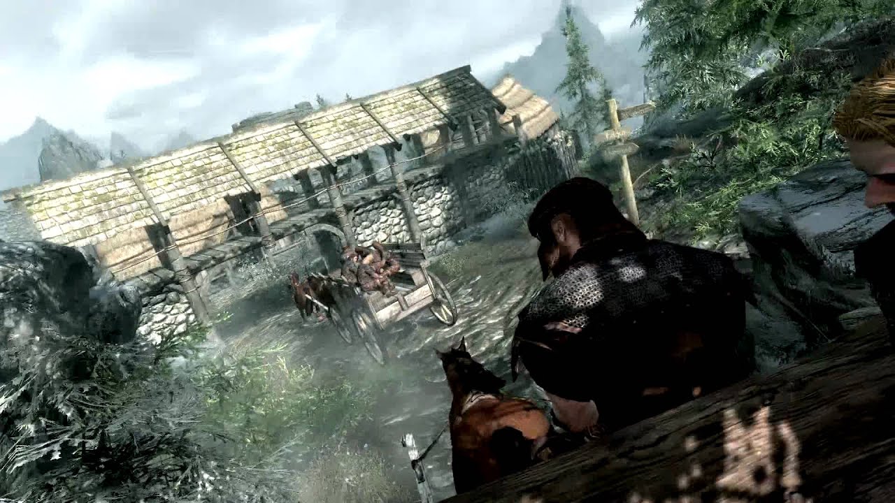 Начальная сцена Skyrim (1080p) (ПК)