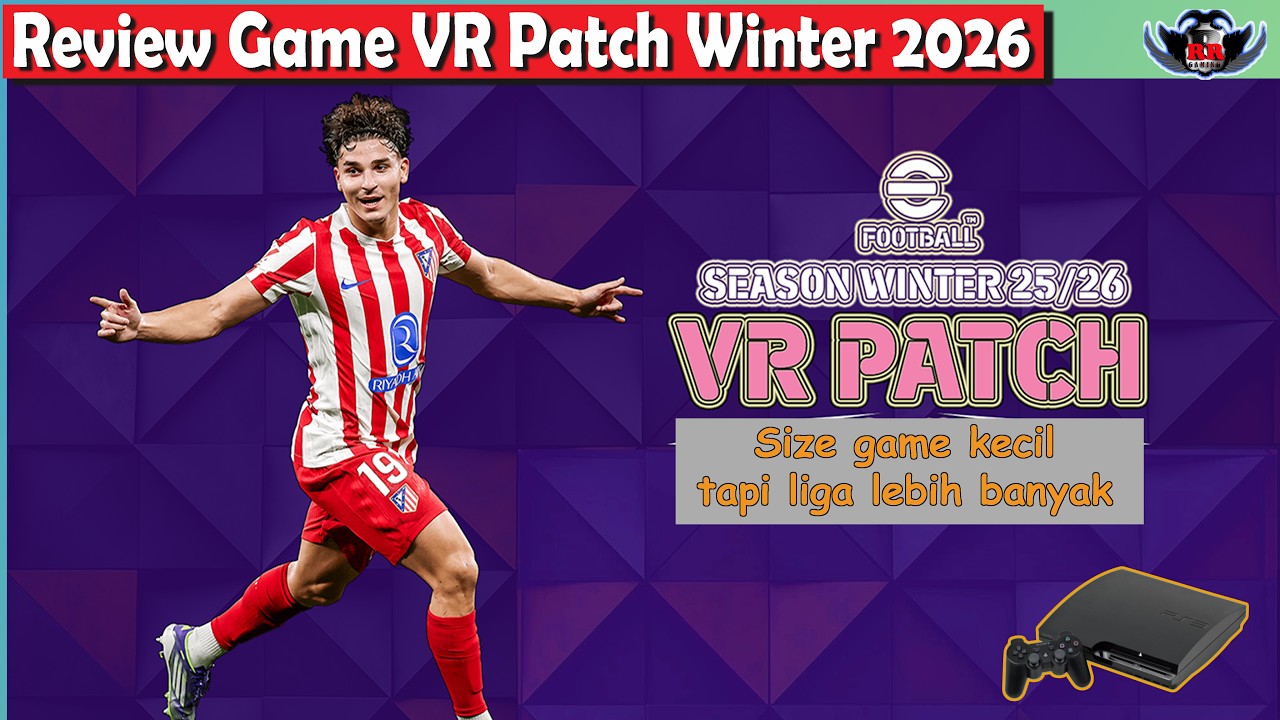 Обзор игры PES VR Patch Season Winter 2026 для PS3 CFW/OFW HEN. Включает индонезийскую лигу и MLS