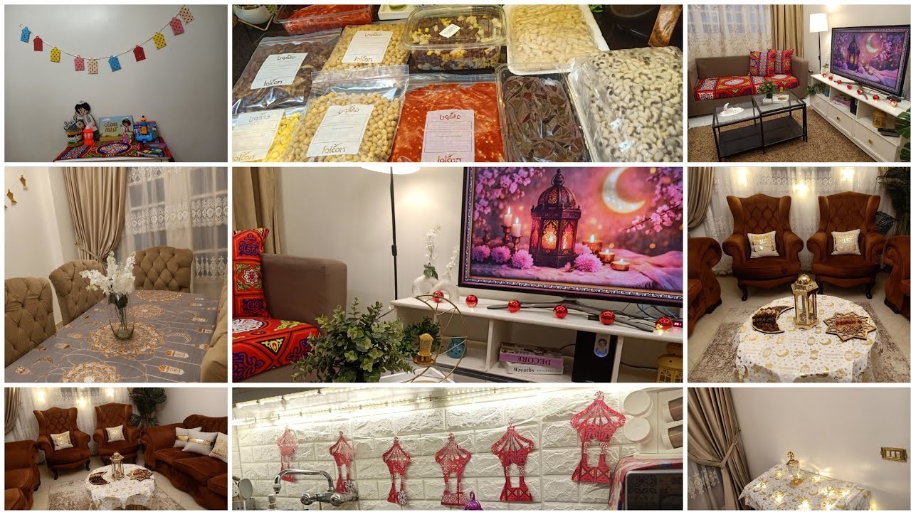 جوله في شقتي بعد فرش زينة رمضان 🌟🌜🥳 وأخر تفريزات دلع الدلع 