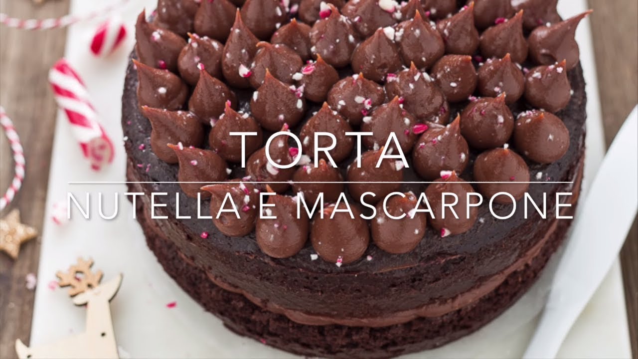 TORTA MASCARPONE E NUTELLA senza uova e senza burro (Ricetta Facile) - Chiarapassion
