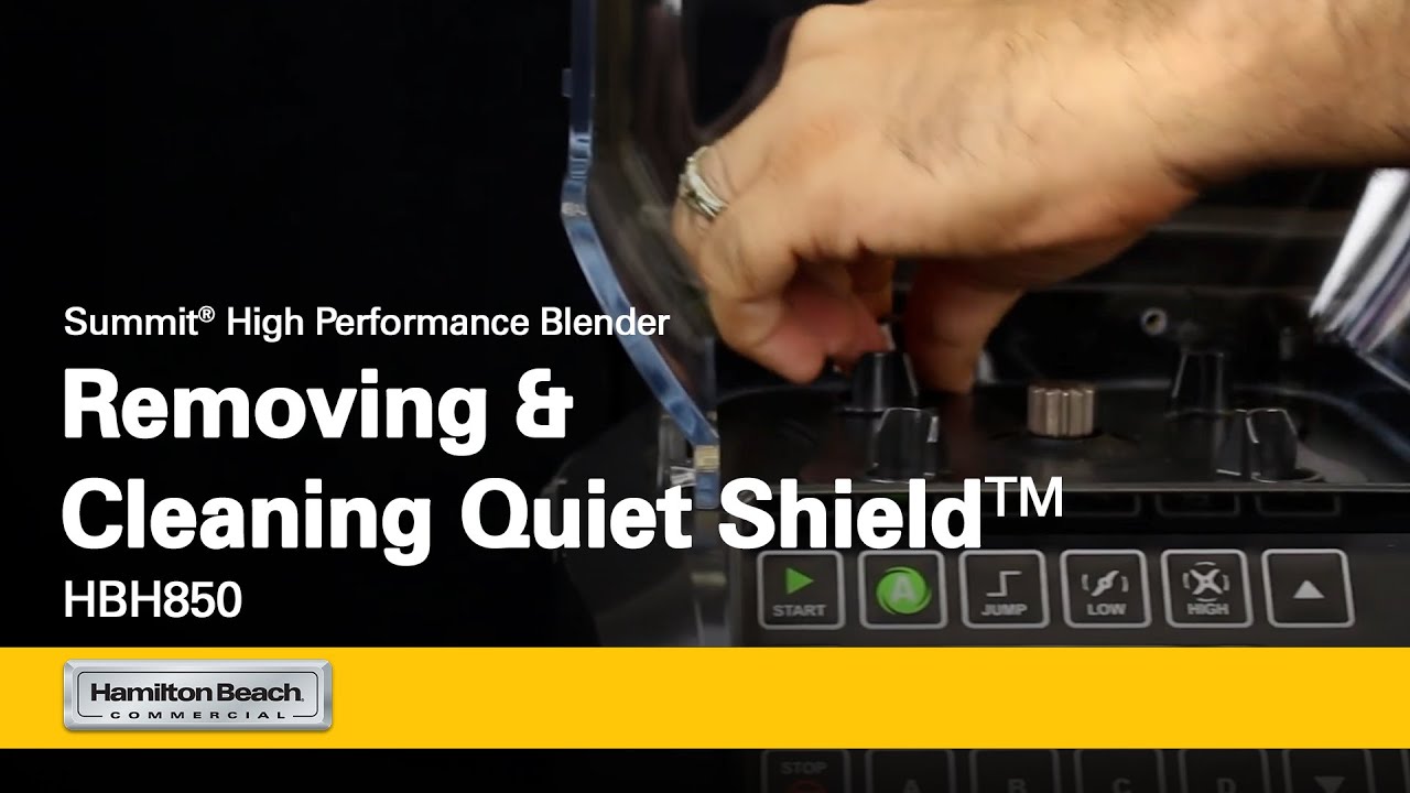 Removing and cleaning Quiet Shield™ for Summit® | Hamilton Beach Commercial® | HBH850 Series