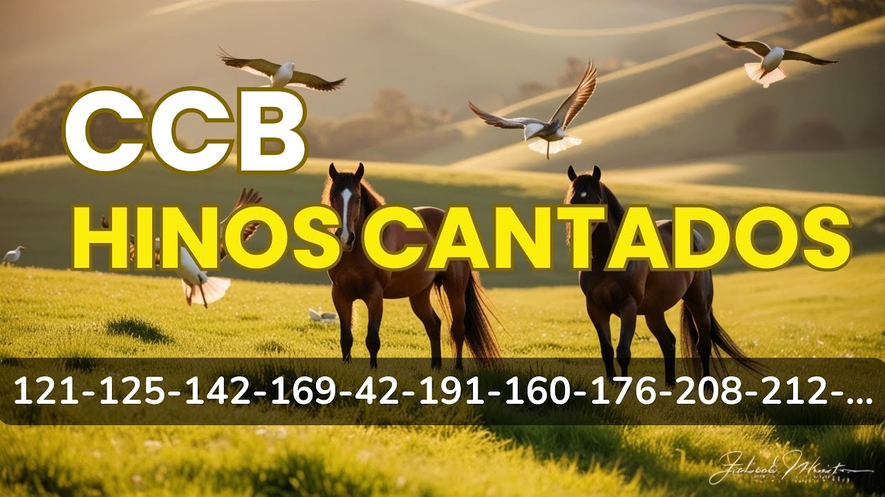 HINOS CCB-121-125-142-169-42-191-160-176-208-212-Hinos Cantados Hinário 5