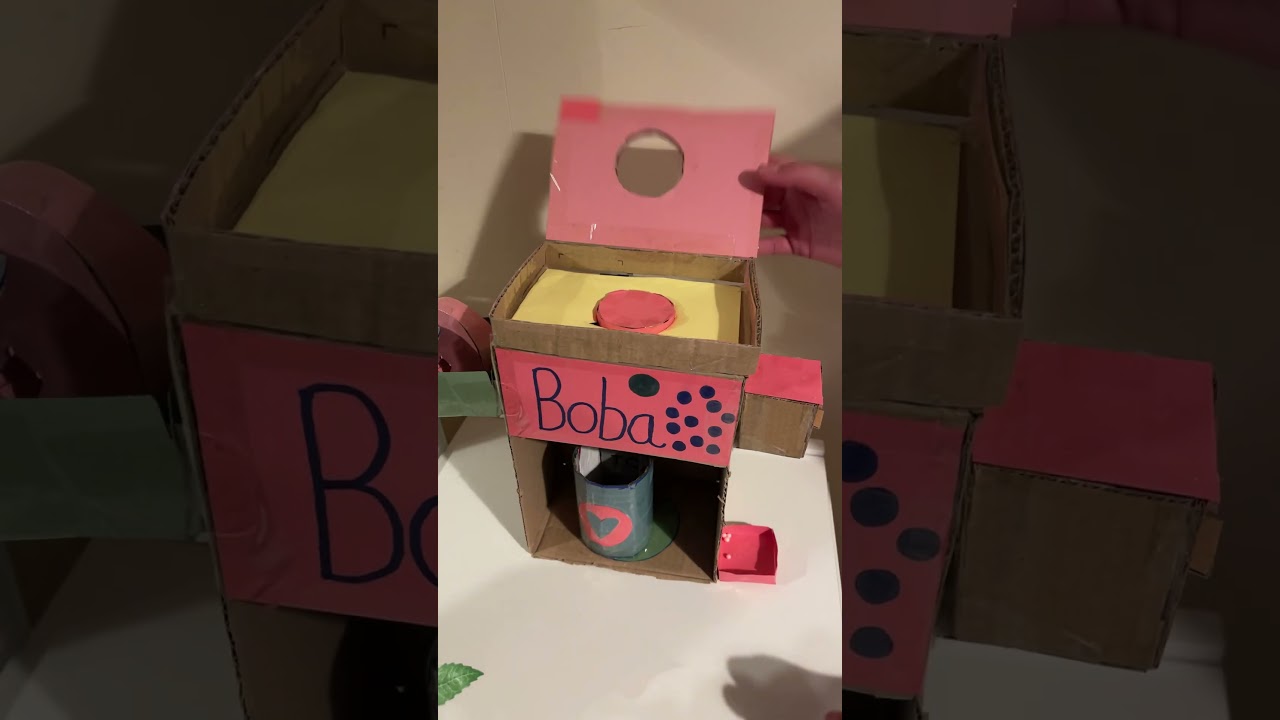 New Cardboard Boba Tea Machine!!! 😍