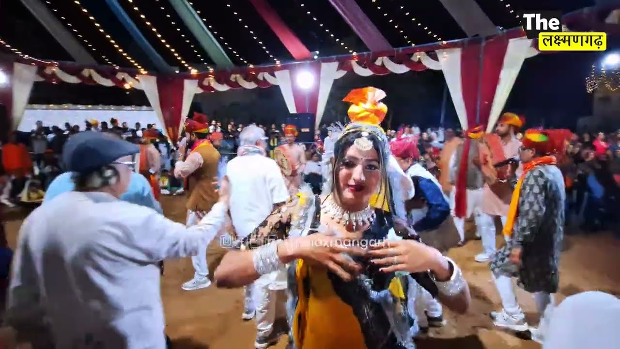 लक्ष्मणगढ़ के सार्वजनिक चौकान में जमा रंग, जमकर नाचे कस्बेवासी, चंग, ढप की थाप, बांसुरी की जुगलबंदी.