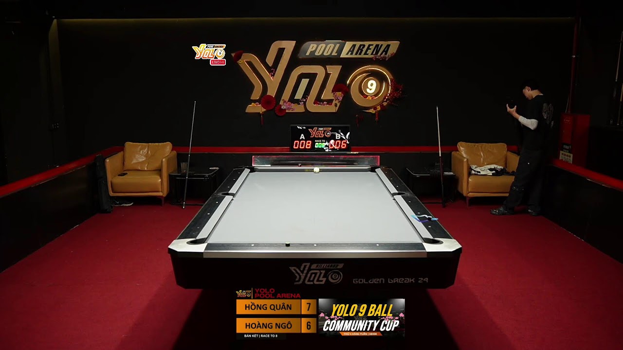 🔴 TRỰC TIẾP: HOÀNG NGÔ (G) VS HỒNG QUÂN (G)🏆BÁN KẾT GIẢI YOLO 9-BALL COMMUNITY G-H-I
