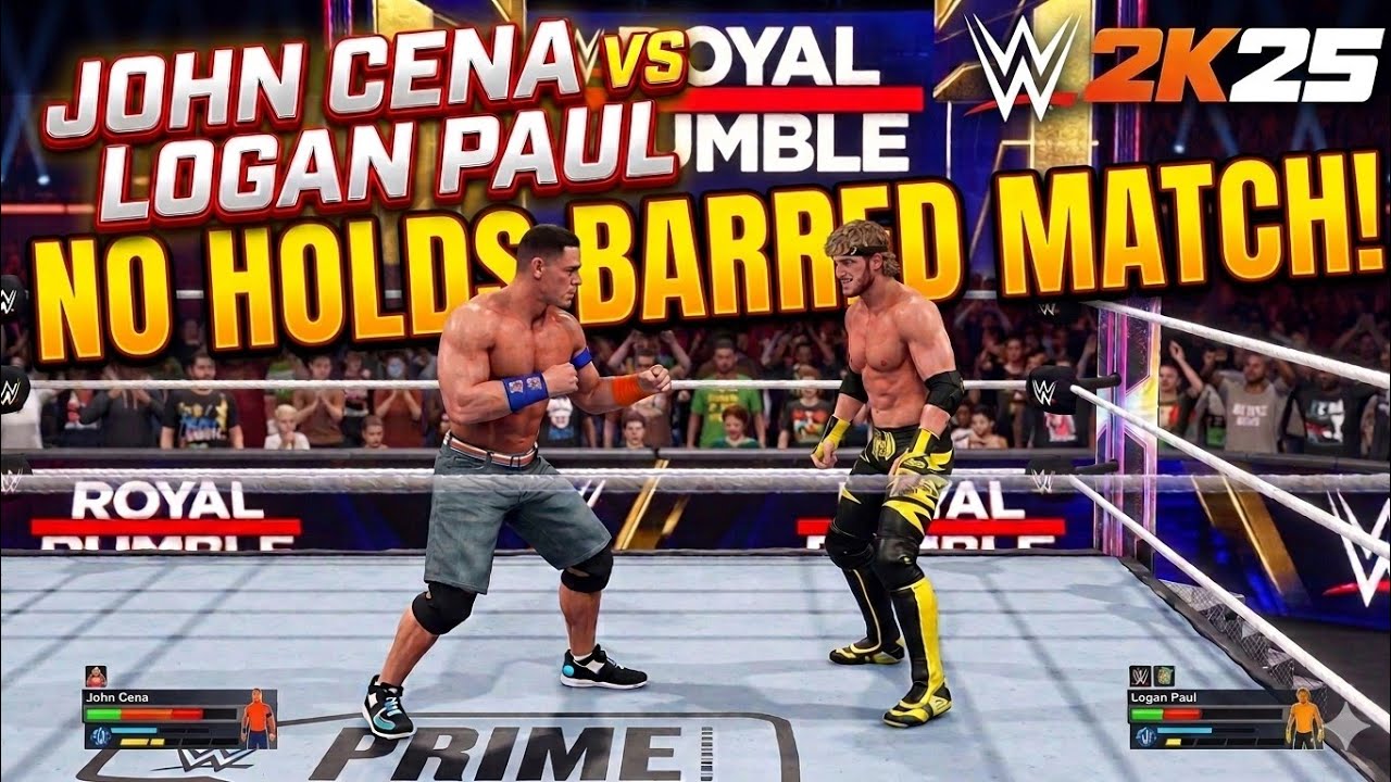 John Cena vs Logan Paul 😱 No Holds Barred Match | WWE 2K25 GAME | @ Thodzone Creative Kampany 