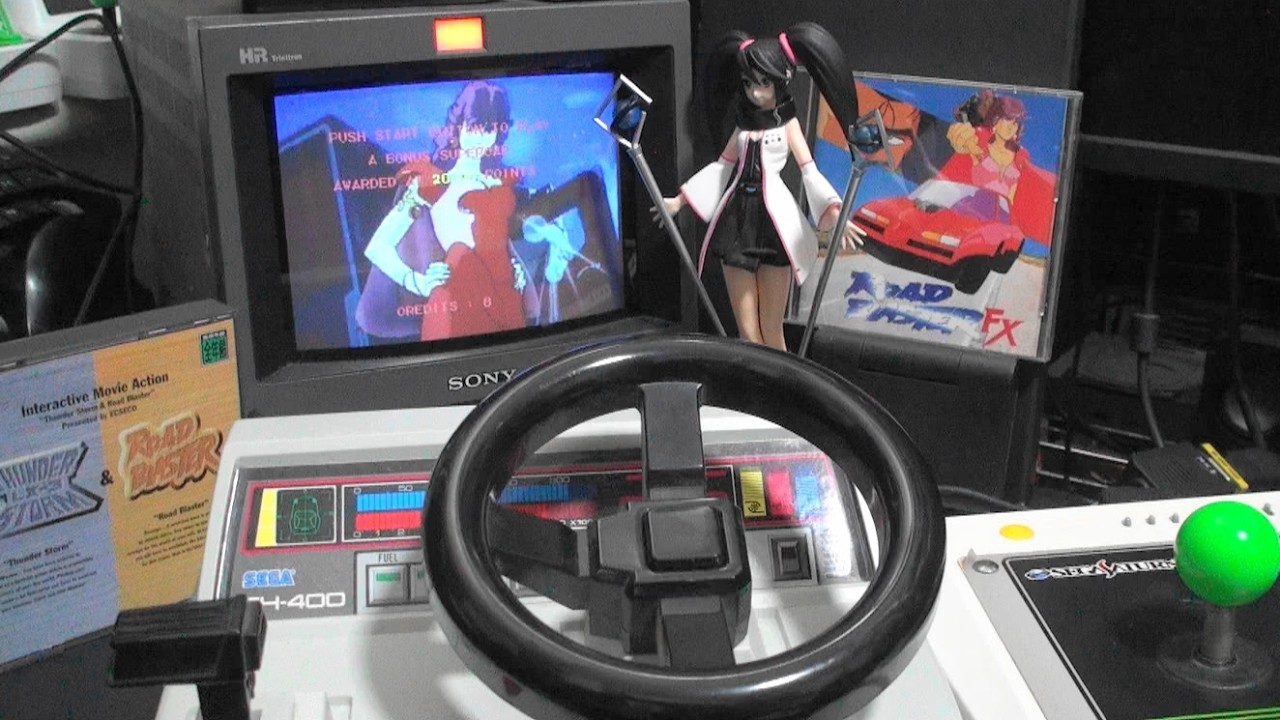 ロードブラスター ハンドルプレイ＆バーチャスティックでノーコンクリア セガサターン