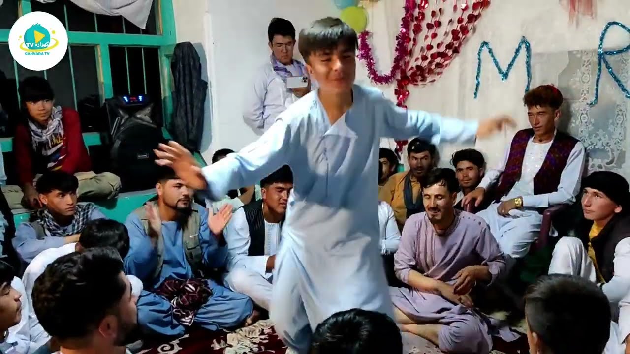 رقص شاد ازجوانان تمکی در عروسی رحمت الله...