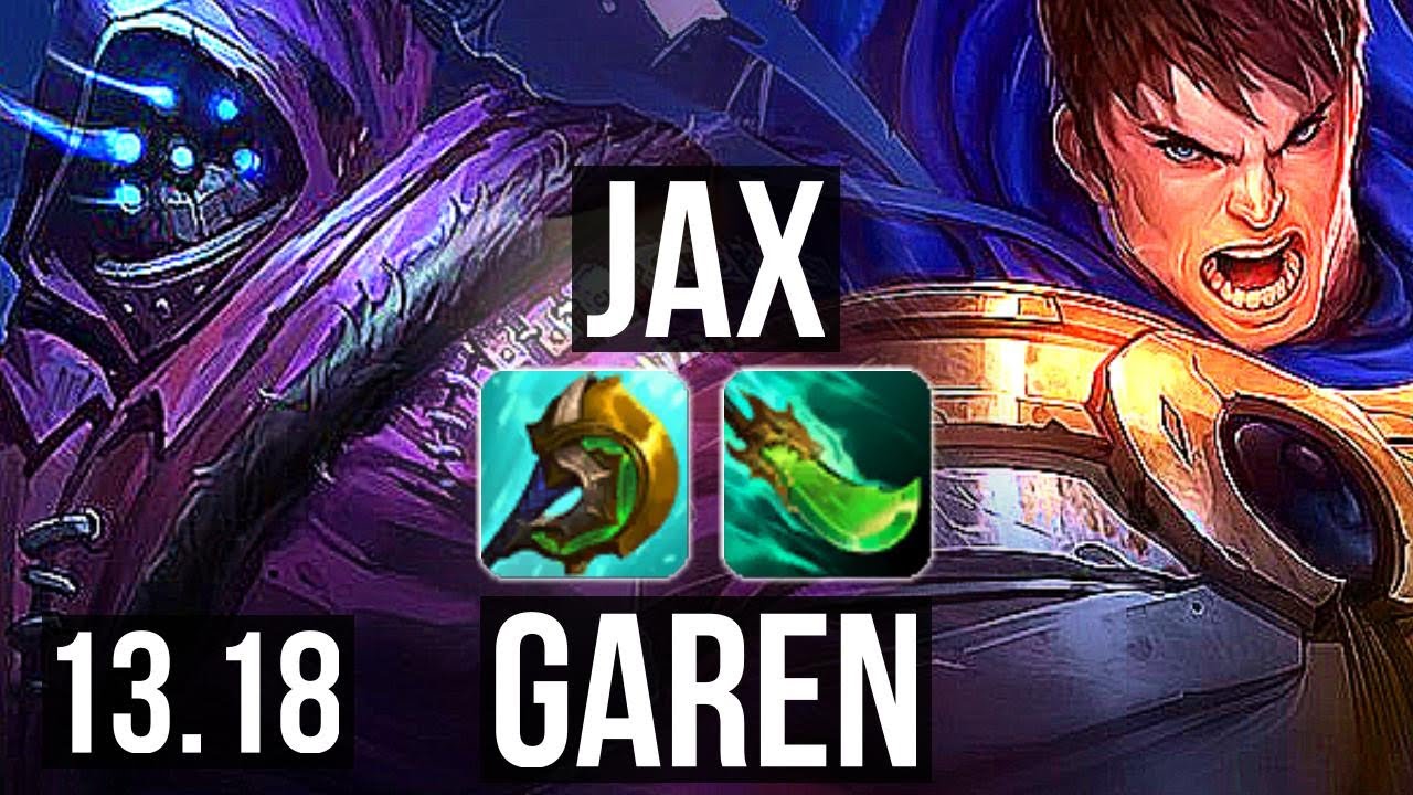 JAX vs GAREN (TOP) | 1.0M mastery, 400+ games, 6/2/5 | EUW Challenger | 13.18
