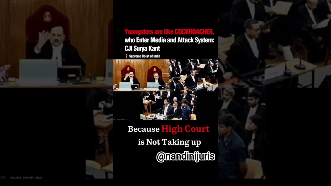 🚨 CJI Surya Kant Cockroaches Remark Controversy Explained! ⚖️