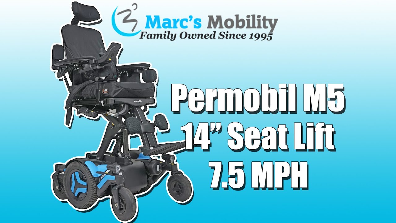 Permobil M5 - Fast Rehab Power Chair with 14