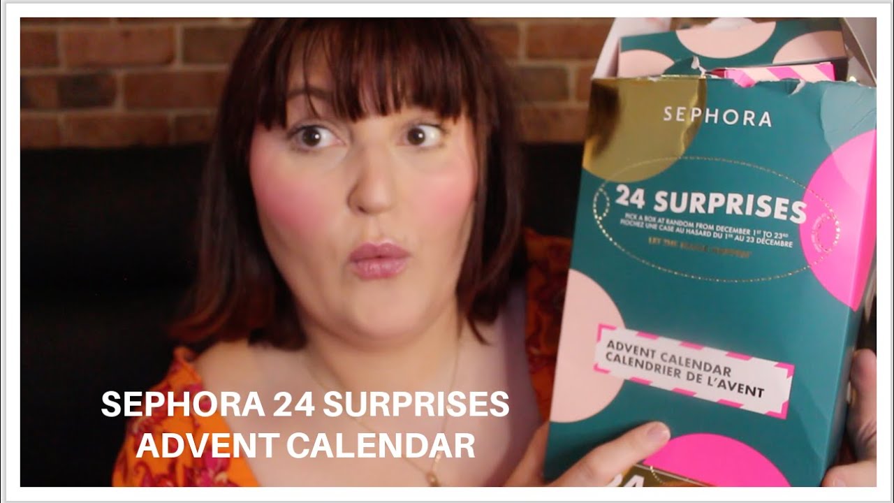Opening the Sephora 24 SURPRISES advent calendar