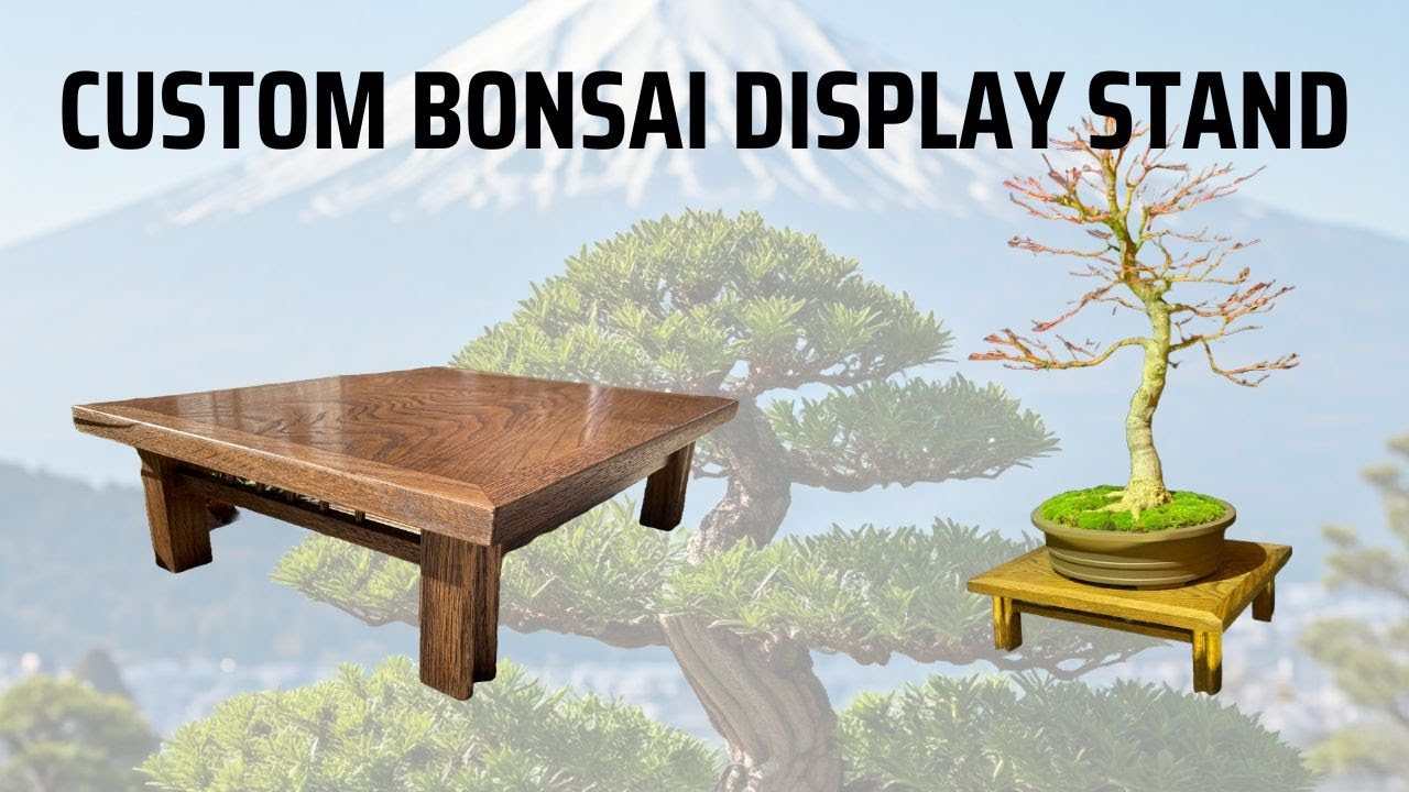 Woodworking | Building a custom bonsai display stand - near disaster!