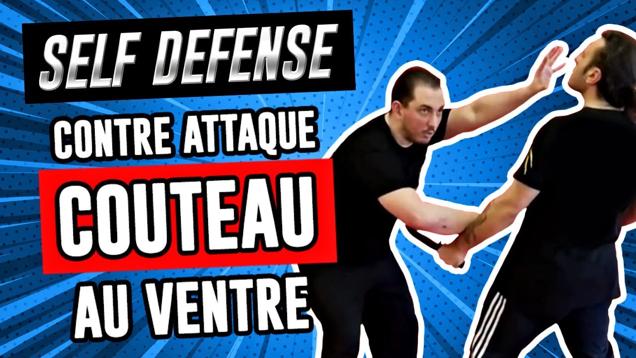 Défense contre ATTAQUE COUTEAU au VENTRE [Self défense - Krav Maga]