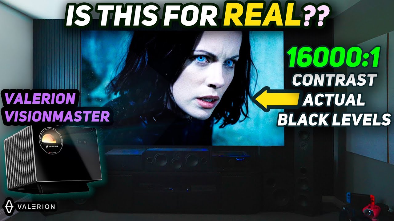 БЕЗУМНЫЕ УРОВНИ ЧЕРНОГО!! // Valerion VisionMaster Pro2 — 4K Tri Laser Projector для домашнего ки...