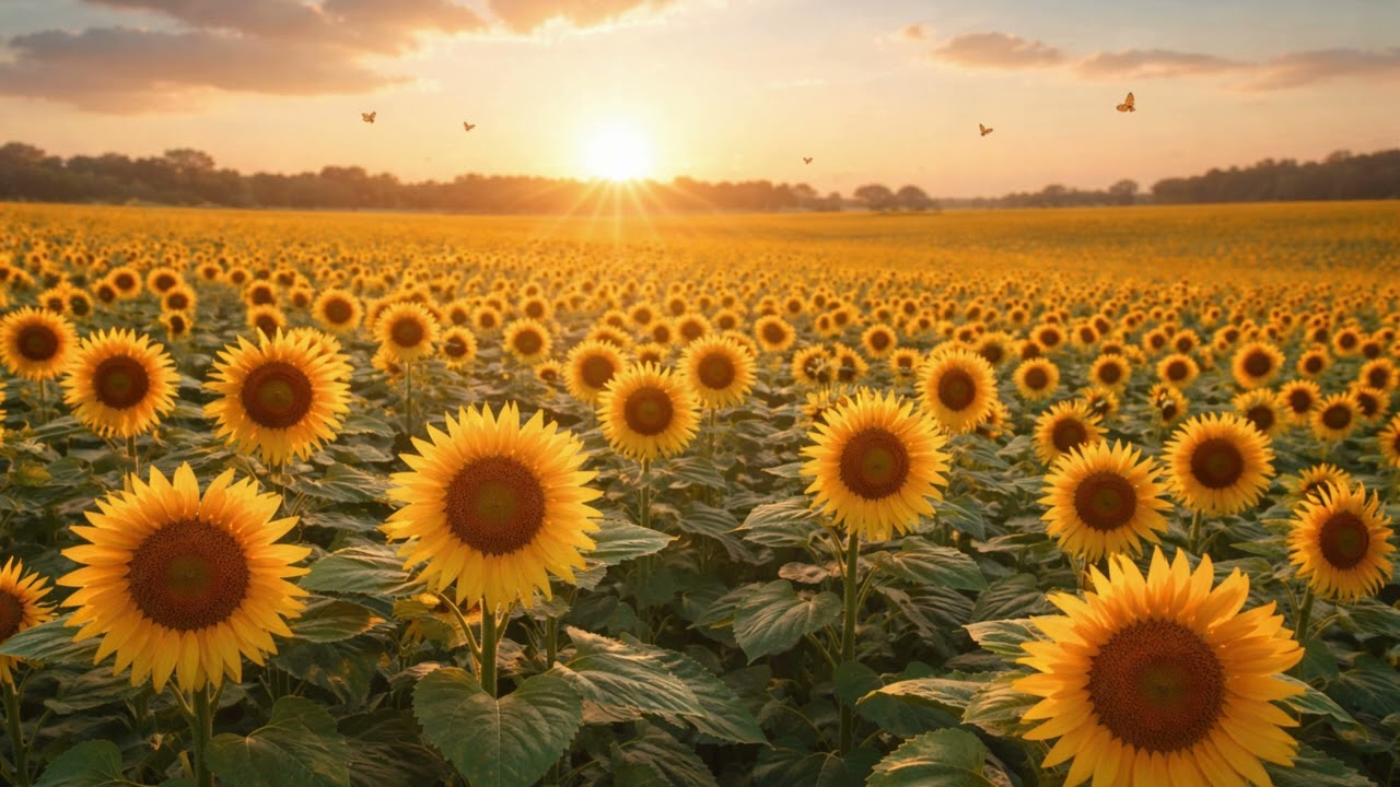 Sunflower Serenade: A Binaural Journey to Tranquility