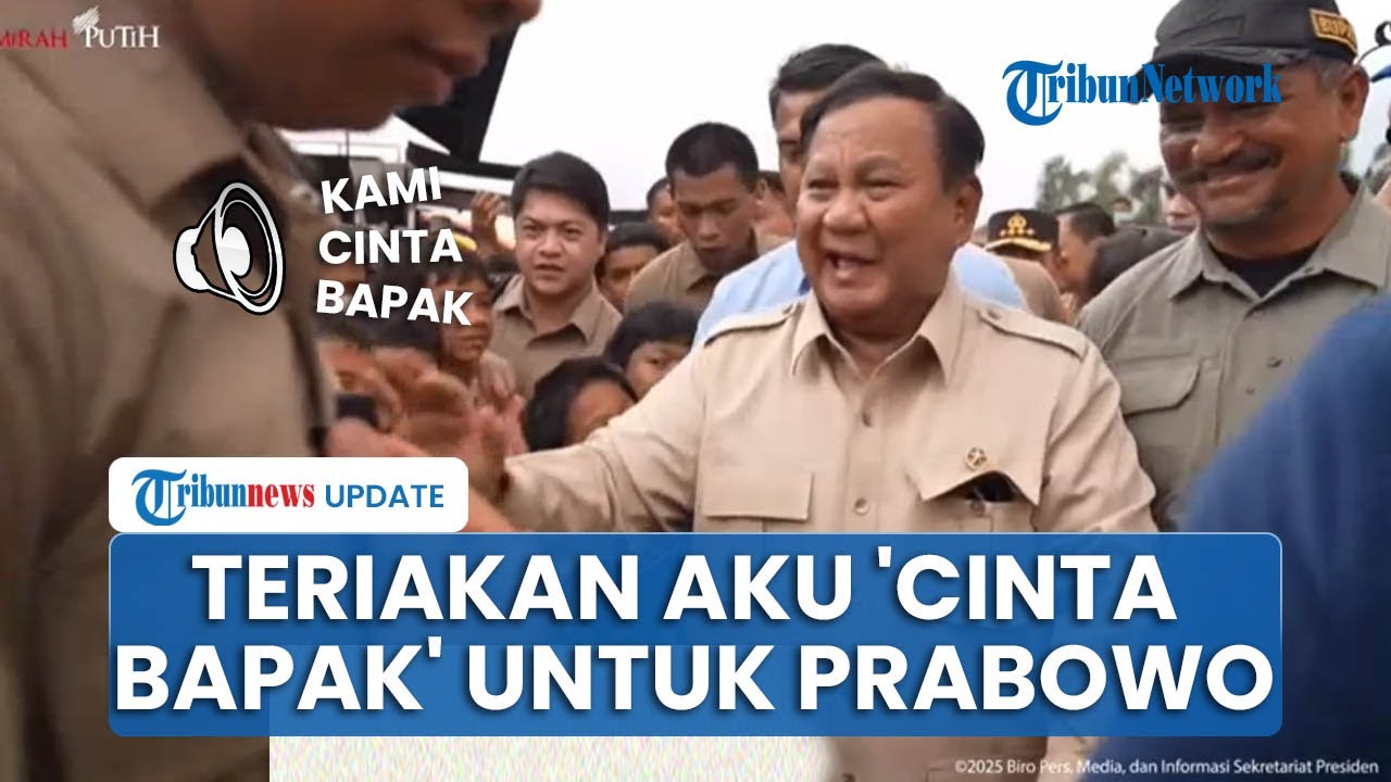 Teriakan 'Aku Cinta Bapak' Menggema dari Warga Aceh Tamiang Didatangi Prabowo, RI 1 Dikerubungi