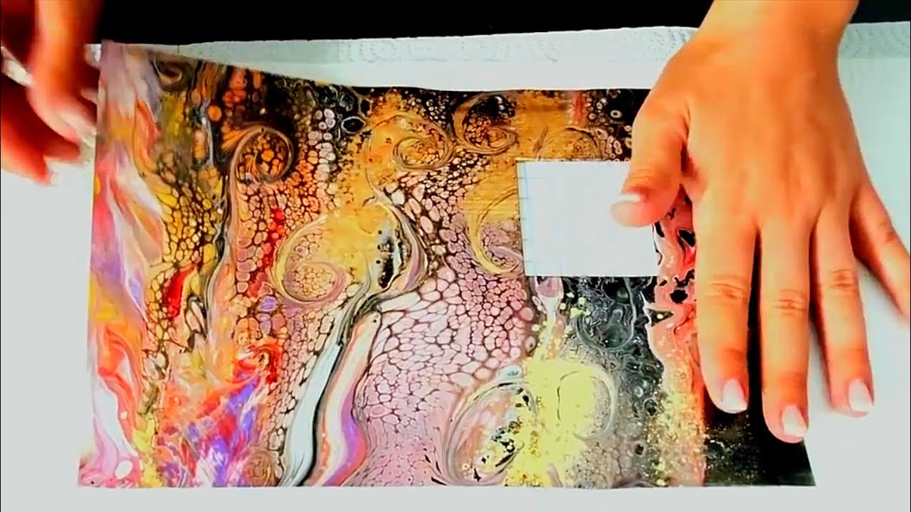 NEW! Fluid Art SKIN STICKERS with Acrylic Pouring TUTORIAL