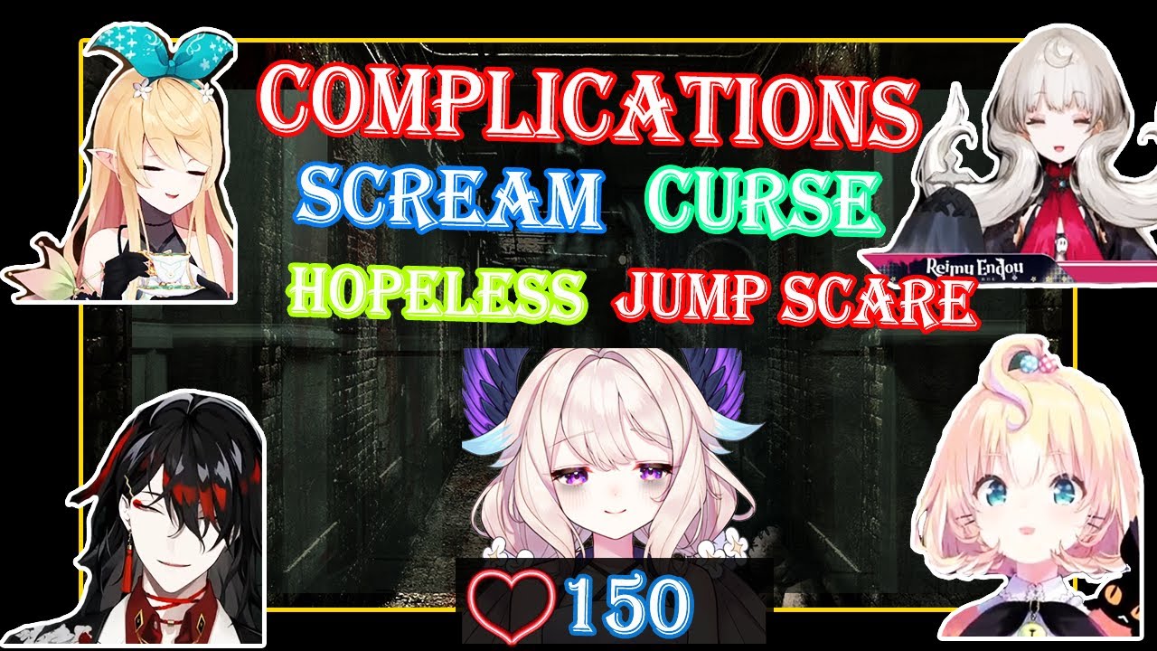 COMPLICATIONS SCREAM JUMPSCARE and  NIJISANJI EN [Pomu Rainpuff, Luca Kaneshiro, Enna Alouette]