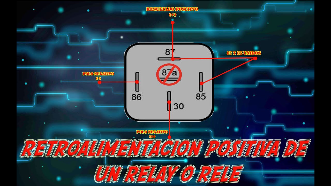 como retroalimentar un relay o rele