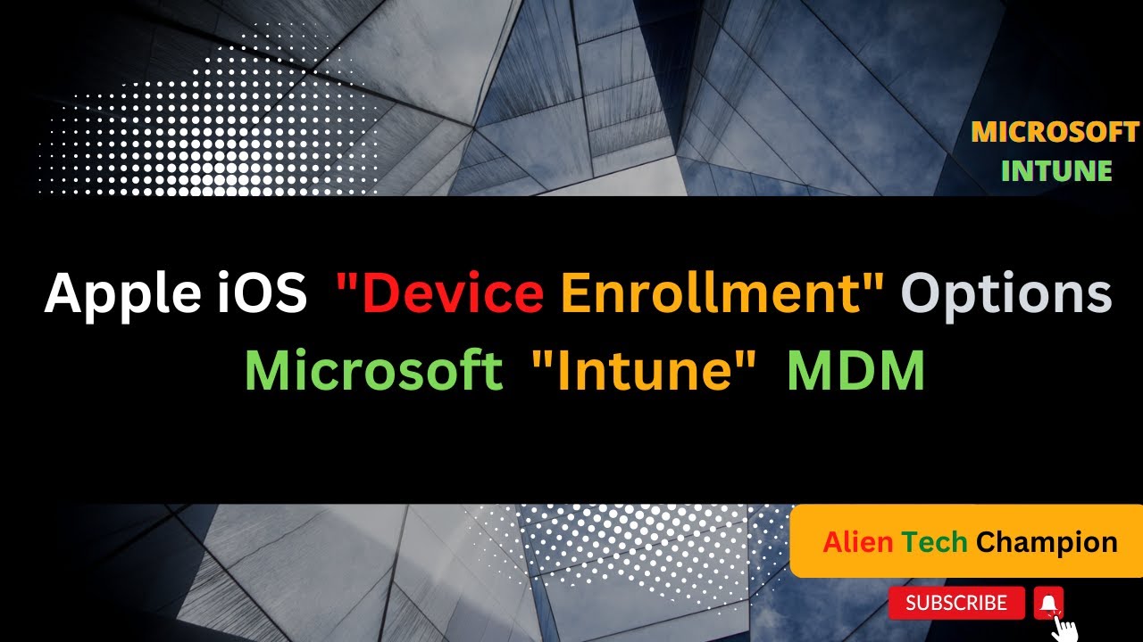 MS51- Confused with iOS device Enrollment options with Microsoft Intune