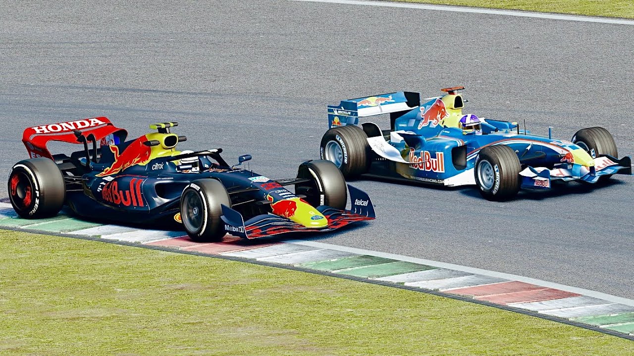 Red Bull F1 2022 vs Red Bull F1 2005 David Coulthard at Mugello GP