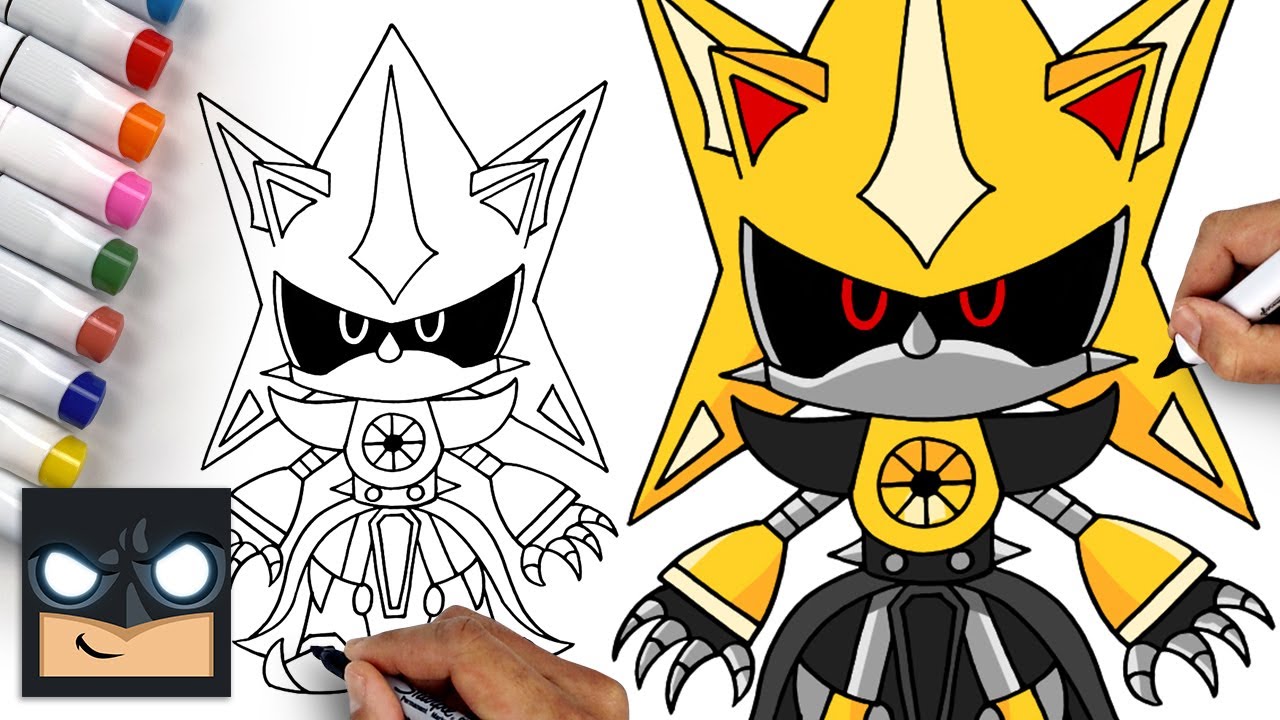 How To Draw Super Metal Sonic | Step By Step Tutorial