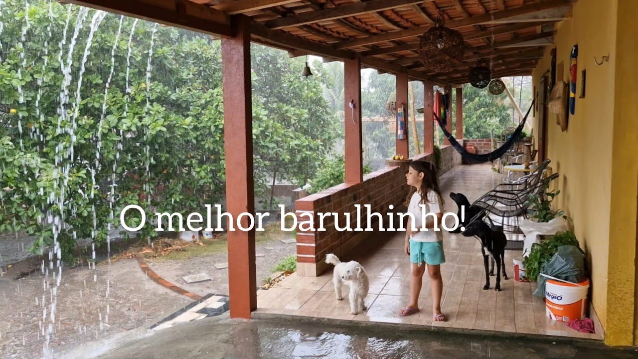 O som chuva e o sossego da roça:Minha rotina simples na chácara!