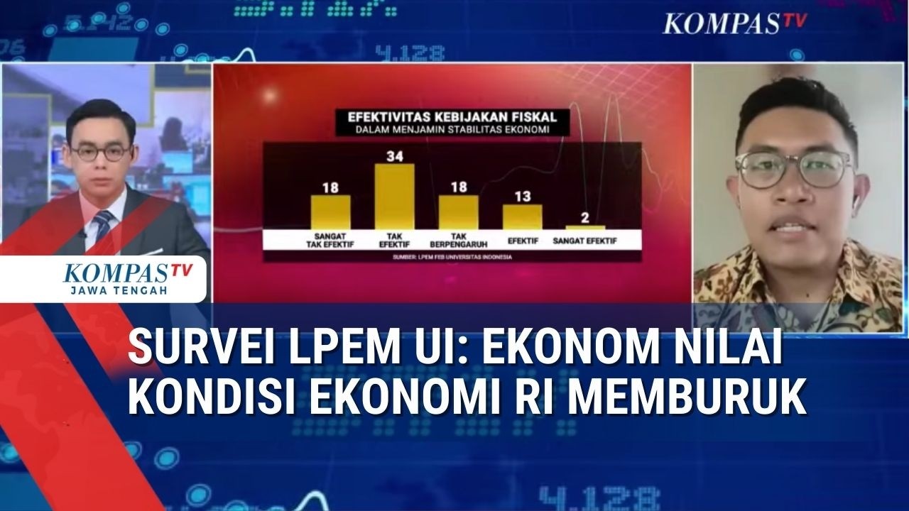 Survei LPEM UI: Ekonom Nilai Kondisi Ekonomi RI Memburuk