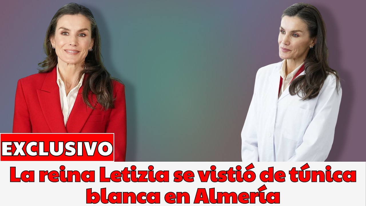La reina Letizia se vistió de túnica blanca en Almería