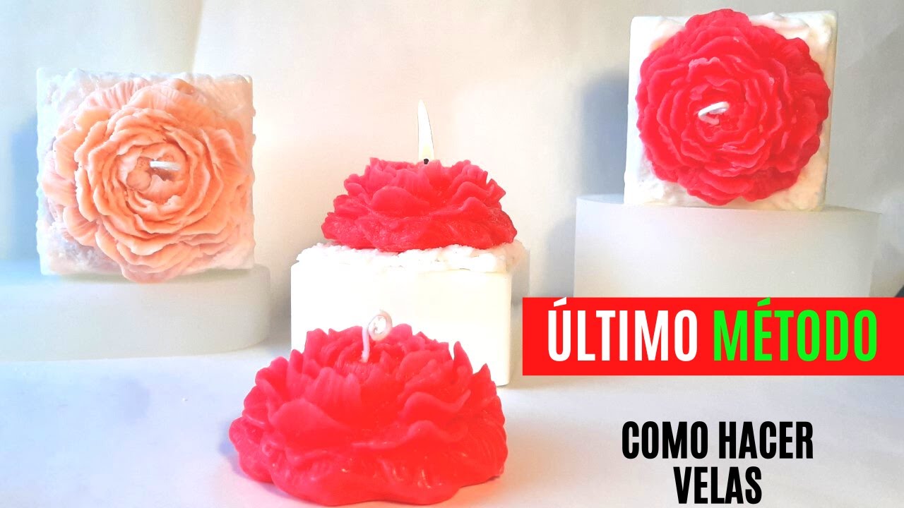 Como hacer VELAS aromaticas RUSTICA ¡ÚLTIMO MÉTODO! INCREIBLE