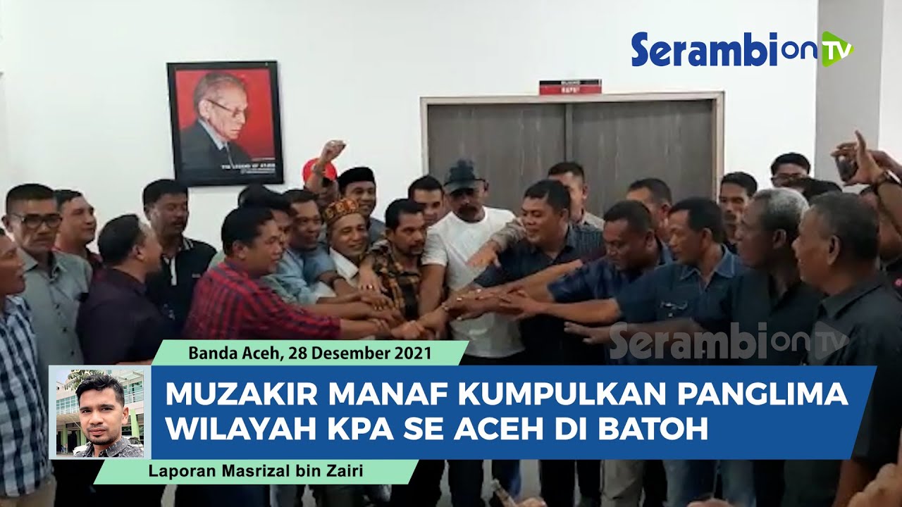 Muzakir Manaf Kumpulkan Panglima Wilayah KPA se Aceh di Kantor Partai Aceh Batoh, Ada Apa?