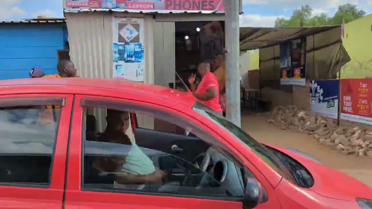 Driving through Katutura township 01, Windhoek, Namibia, 2023-05-13