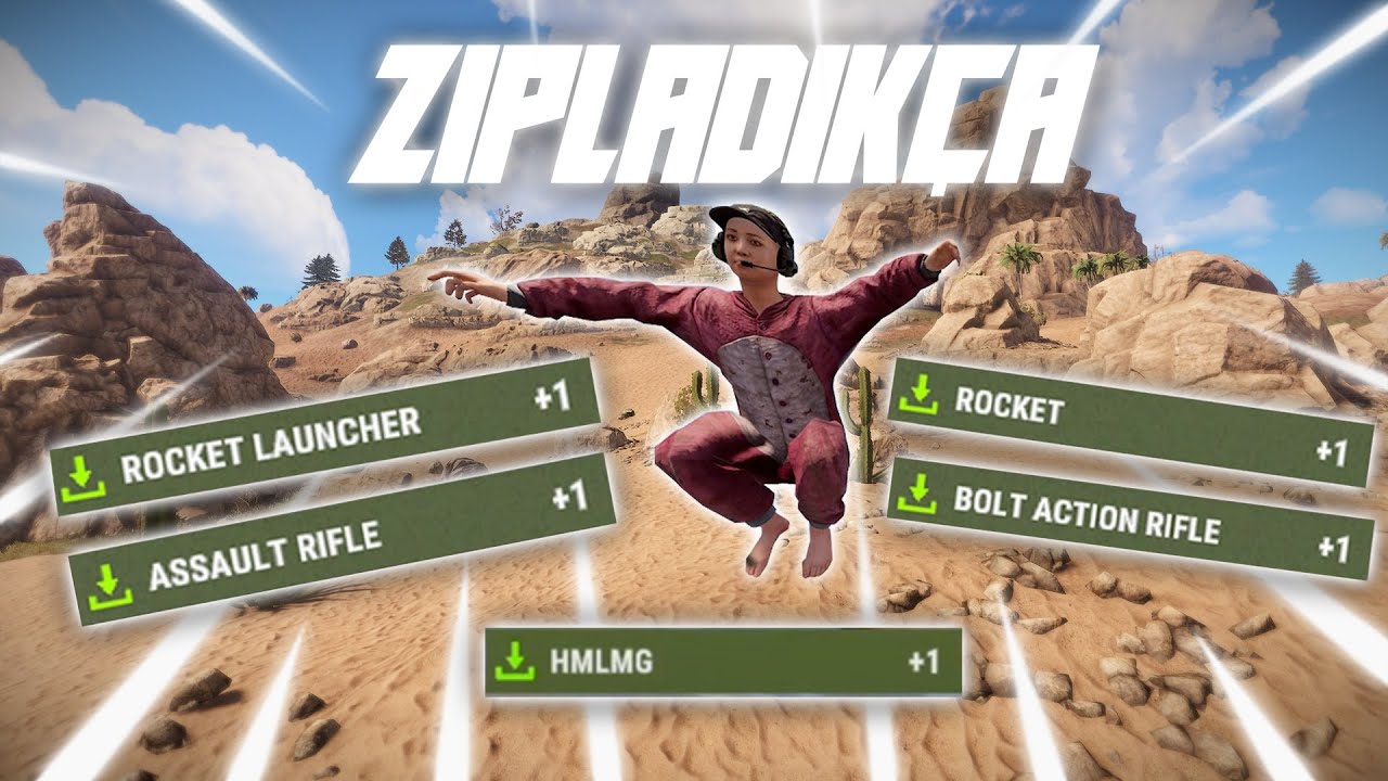 RUST AMA ZIPLADIKÇA RANDOM İTEM