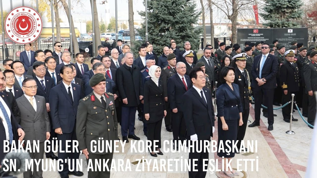 Millî Savunma Bakanı Yaşar Güler, Güney Kore Cumhurbaşkanı Sn. Myung'un Ankara Ziyaretine Eşlik Etti