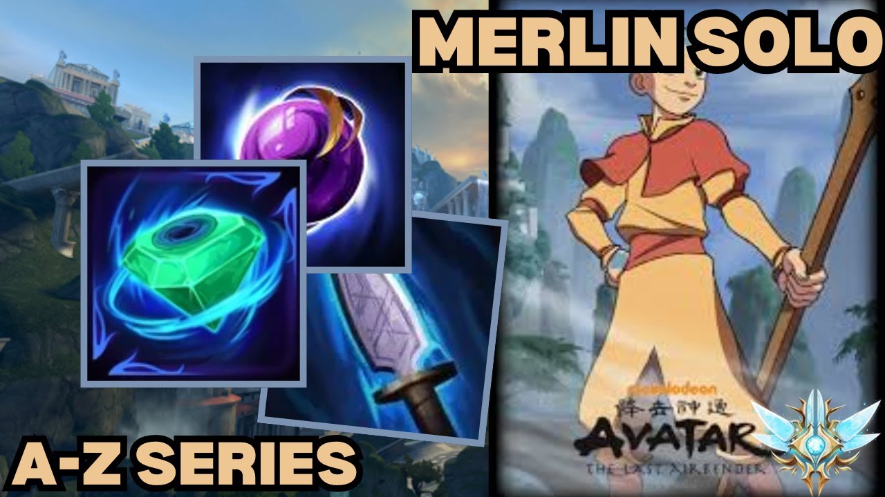 Avatar Aang!! - Merlin A-Z Grandmasters Solo Smite