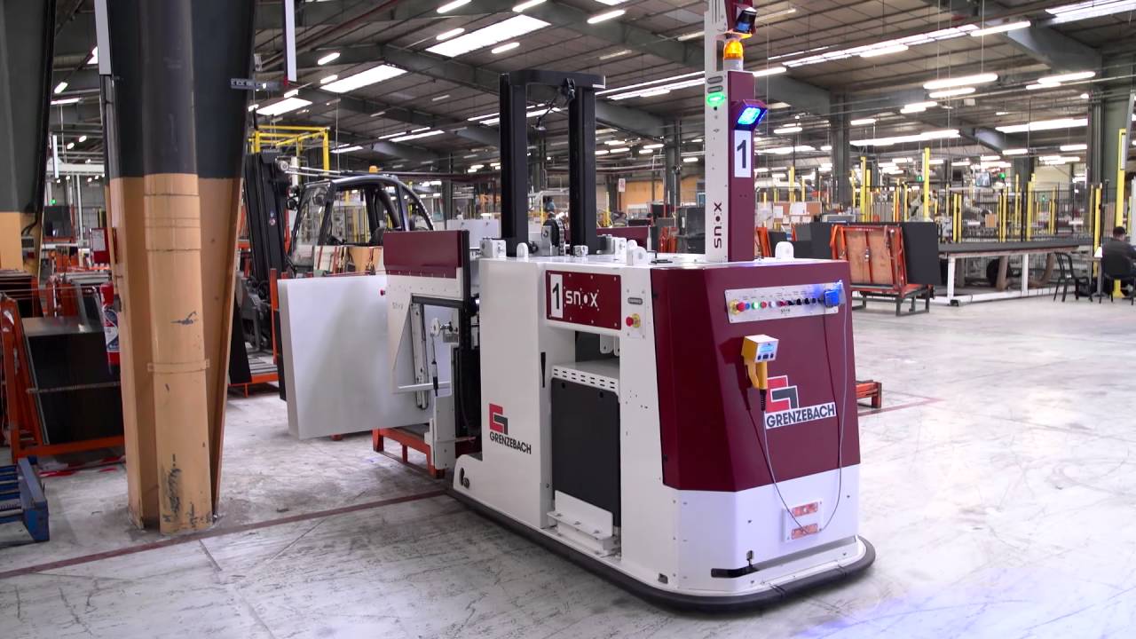 Flexible Glass Transport with Automated Guided Vehicles (AGVs) - a Grenzebach customized solution