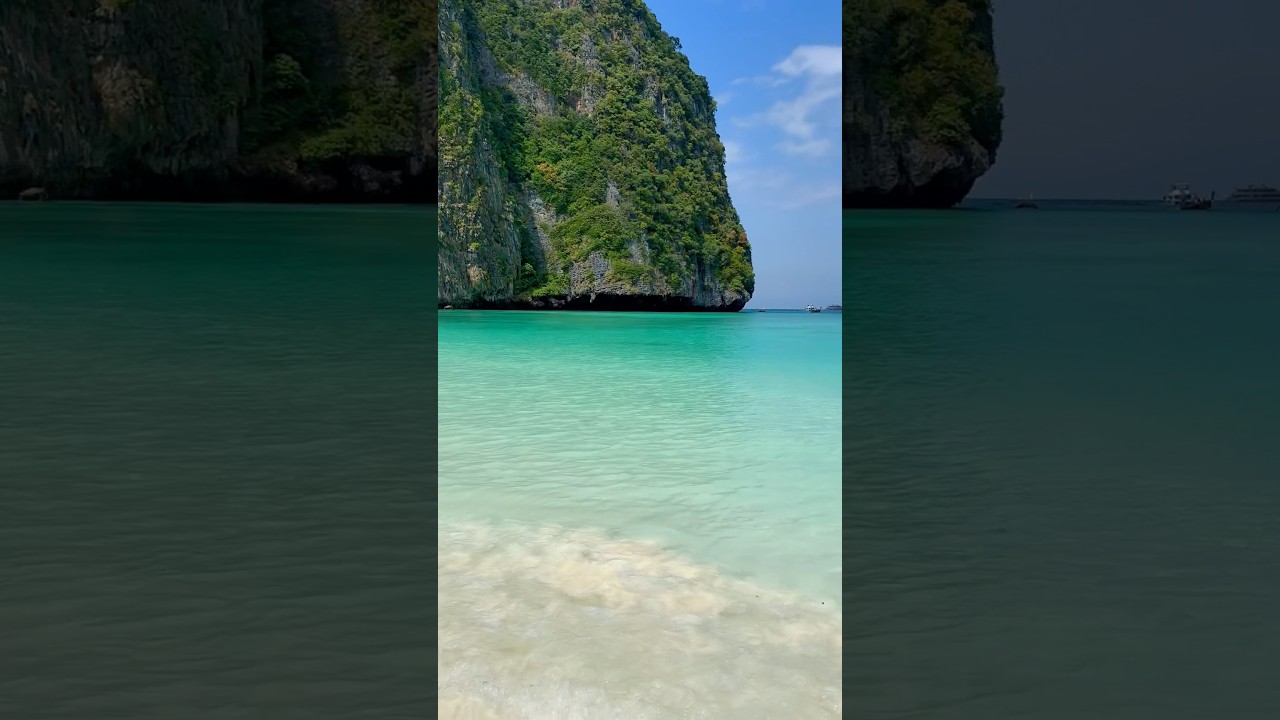 Cleanest beach in the world 😍😍 #thailand #mayabay #travel #beaches