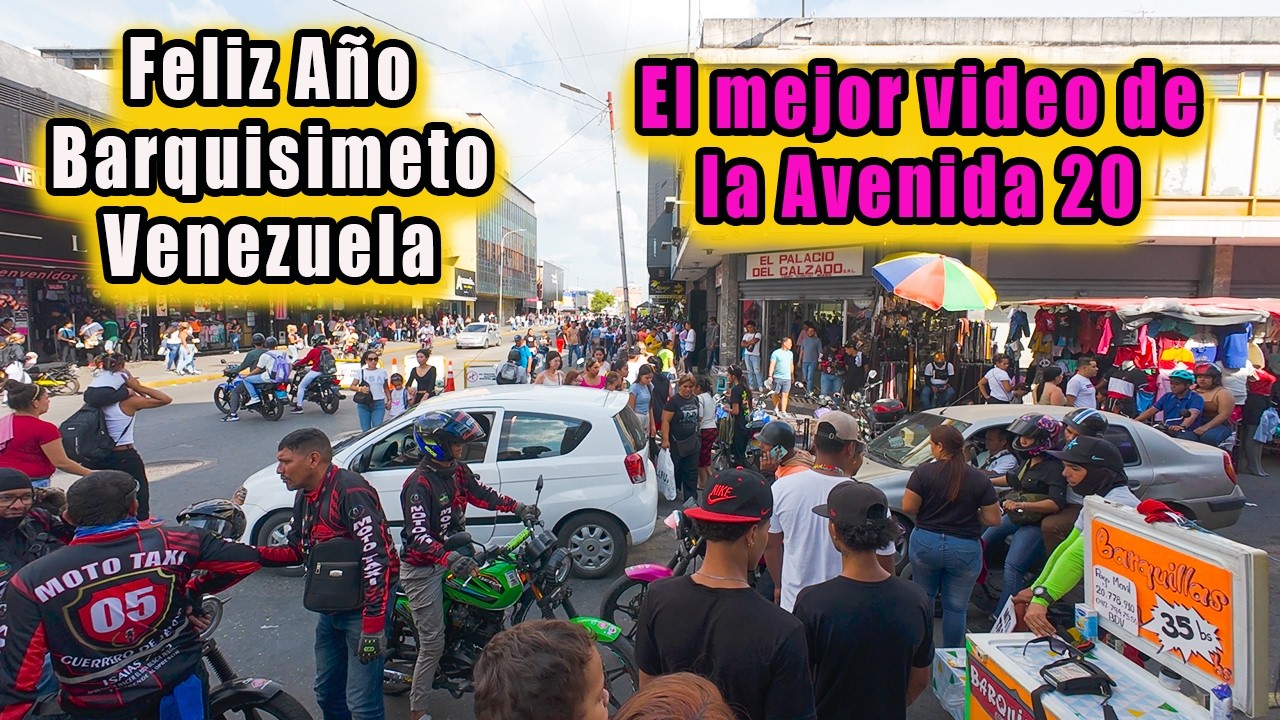 Barquisimeto Venezuela Feliz Año, recorriendo la avenida 20 30 de diciembre de 2024