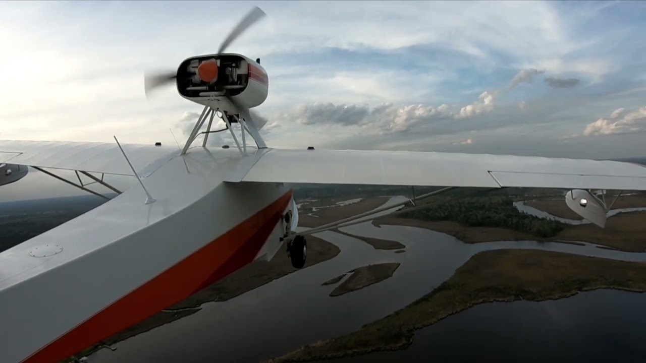 Volmer VJ-22 N996LL First flight from the tail Cam around Diamondhead Ms.