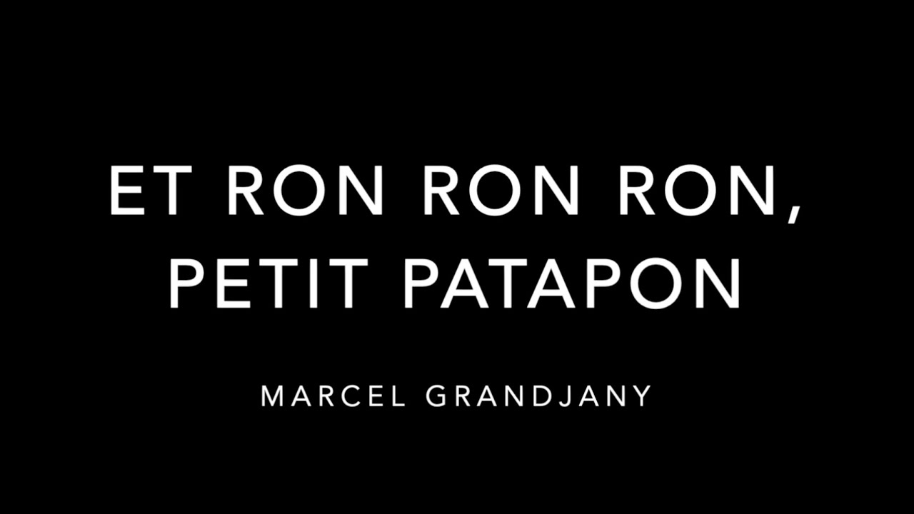 RCM Harp- Grade 8, List C. Et Ron Ron Ron, Petit Patapon