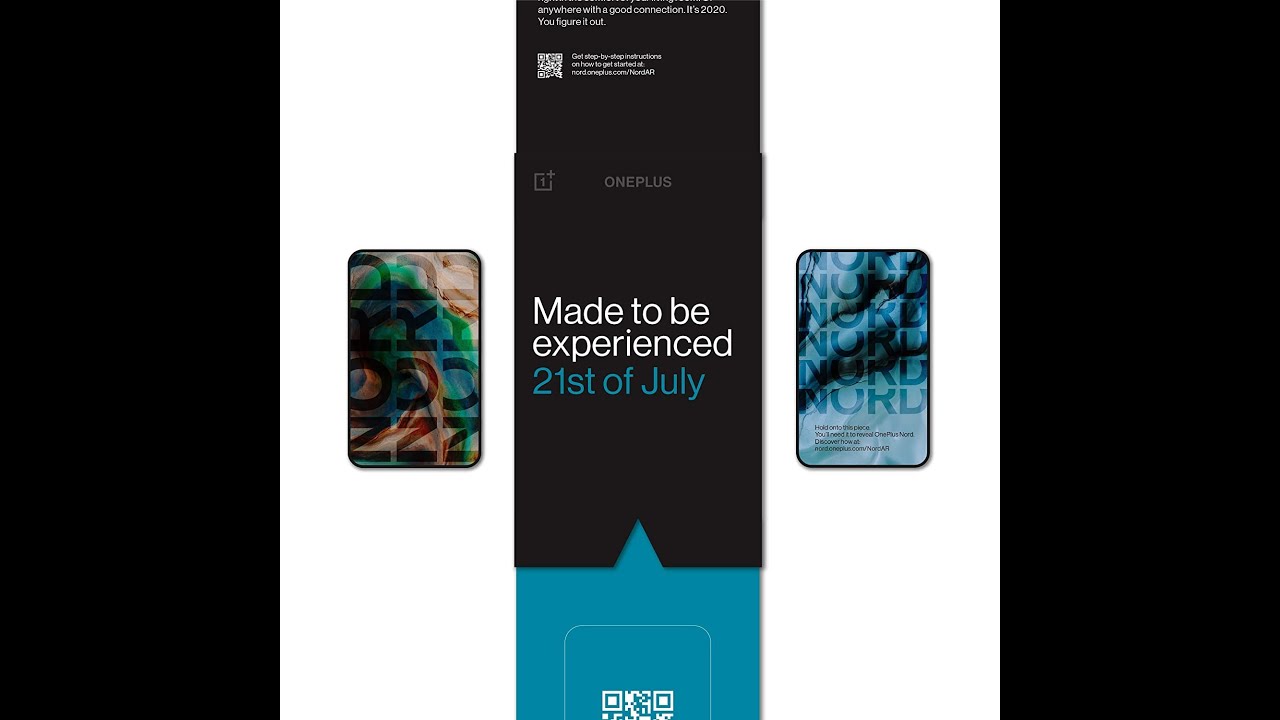 OnePlus Nord AR Launch Event Invitation Card