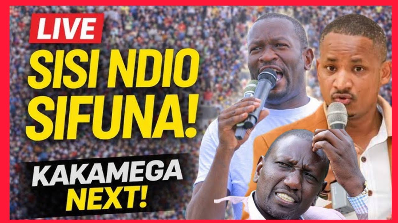 LIVE SIFUNA-BABU HEROIC RECEPTION IN KAKAMEGA TERRIFYING RUTO-UDA MPS AS OBURU ODM SIAYA RALLY DEAD!