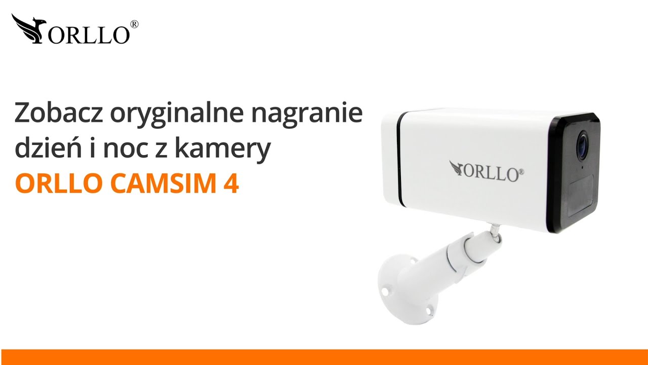 Kamera Zewnętrzna GSM 4G LTE 2Mpx bezprzewodowa na kartę SIM ORLLO CAMSIM-4 Monitoring domu firmy