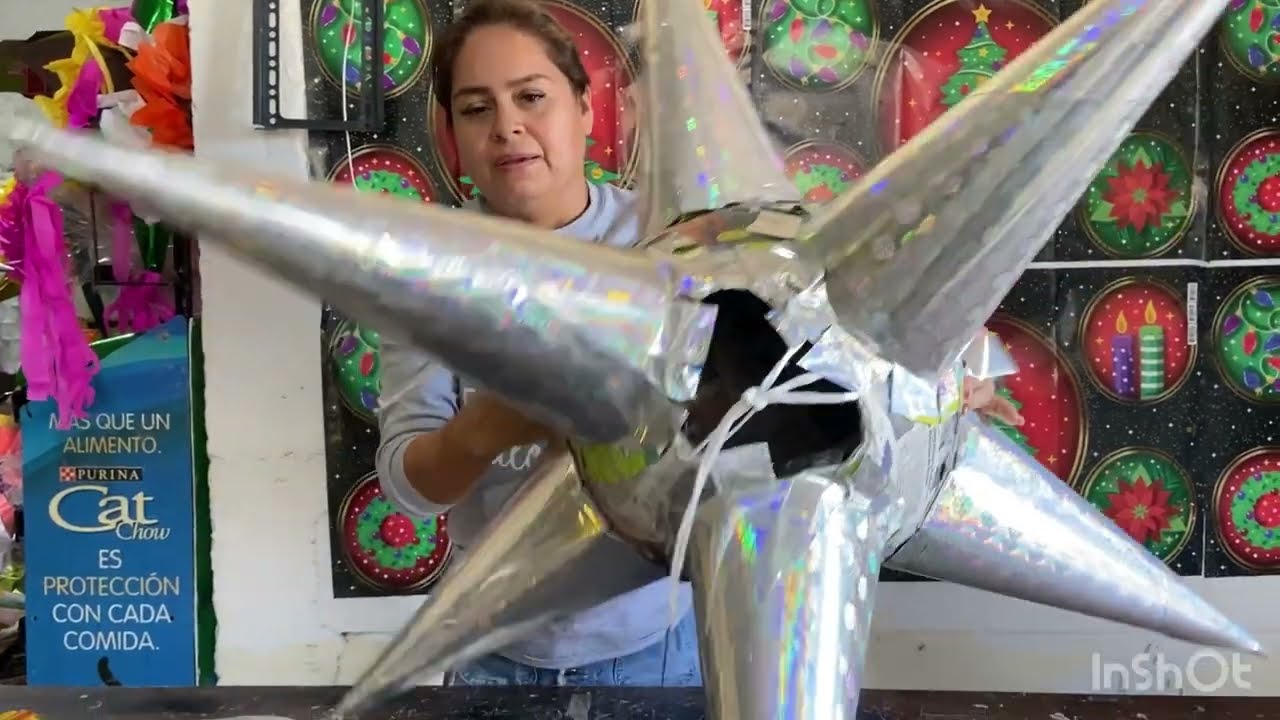 Piñata grande de 7 conos metálica para posadas✨#piñatas #posadas #fiestas