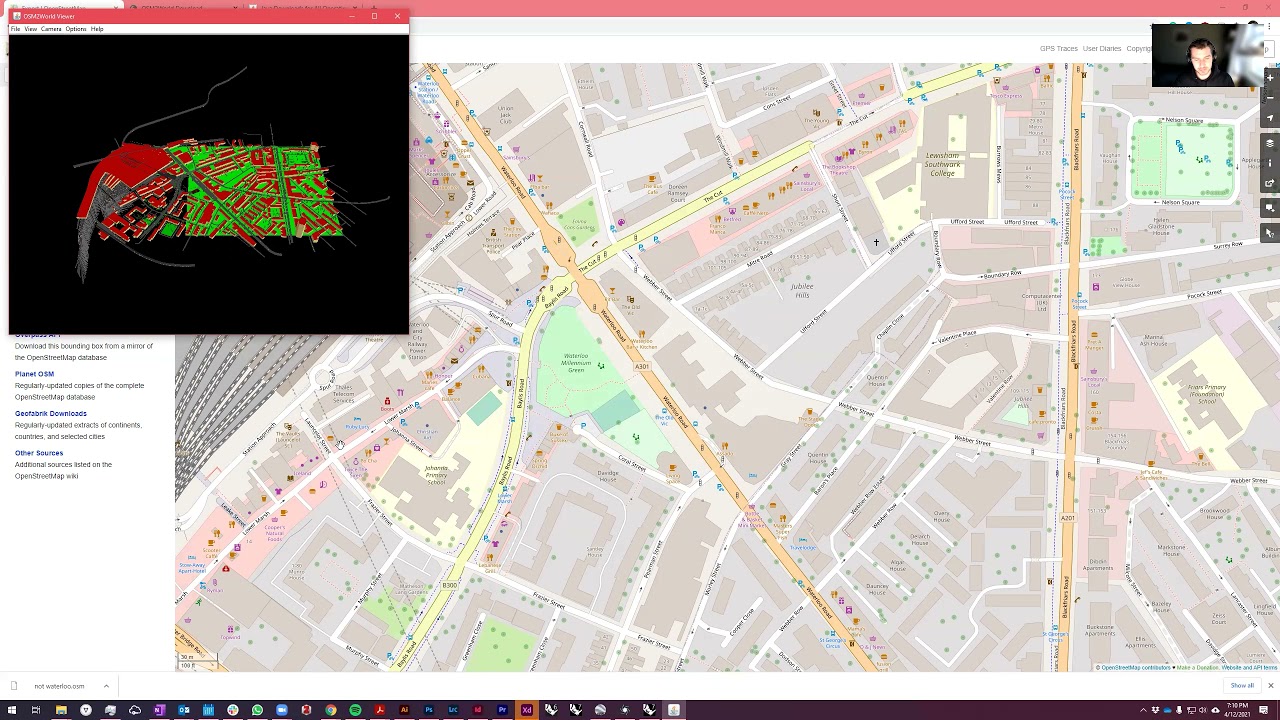 OSM to OSM2World to Rhino - 3D Urban Context