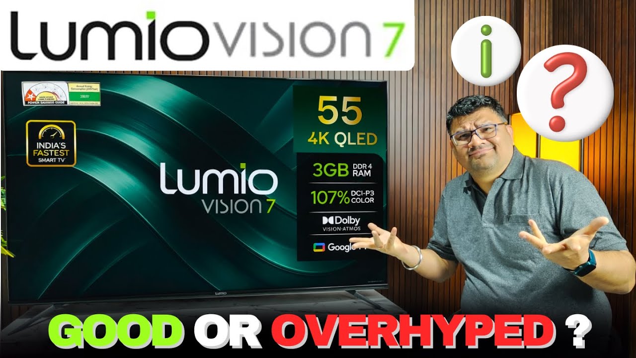 Lumio Vision 7 QLED TV 2026 | Best 55 Inch QLED TV in India 2026 | Lumio Vision 7 TV Review 2026