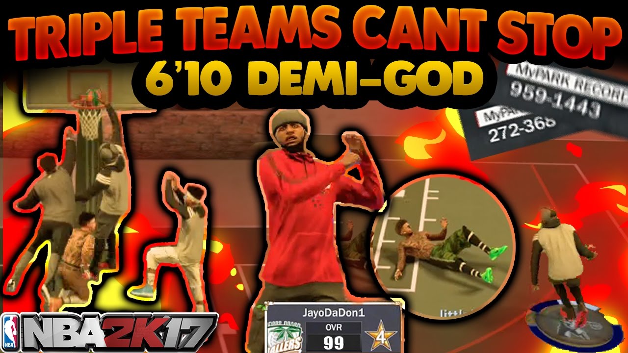 TRIPLE TEAMS CANT STOP 6'10 🔥 TRASH TALKING & CARRYING | NBA 2K17