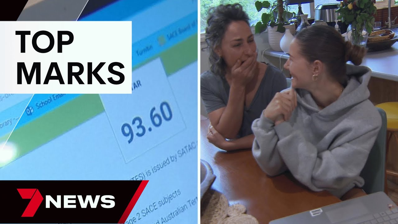 Relief as class of 2023 receives SACE results | 7 News Australia